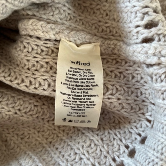Aritzia Wilfred⎜GOULAINE SWEATER⎜HEATHER BIRCH - Picture 11 of 13